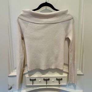 Kendall & Kylie Soft Cream Cowl Neck Sweater
